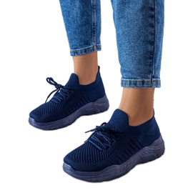 Blaue Sneaker mit flexiblem Obermaterial von Gois
