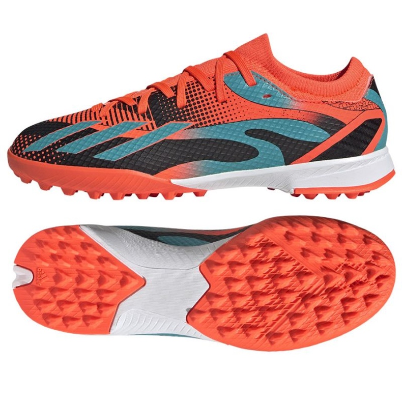 Adidas X Speedportal Messi.3 Tf Jr GZ5141 Fußballschuhe orange orangen und rottöne