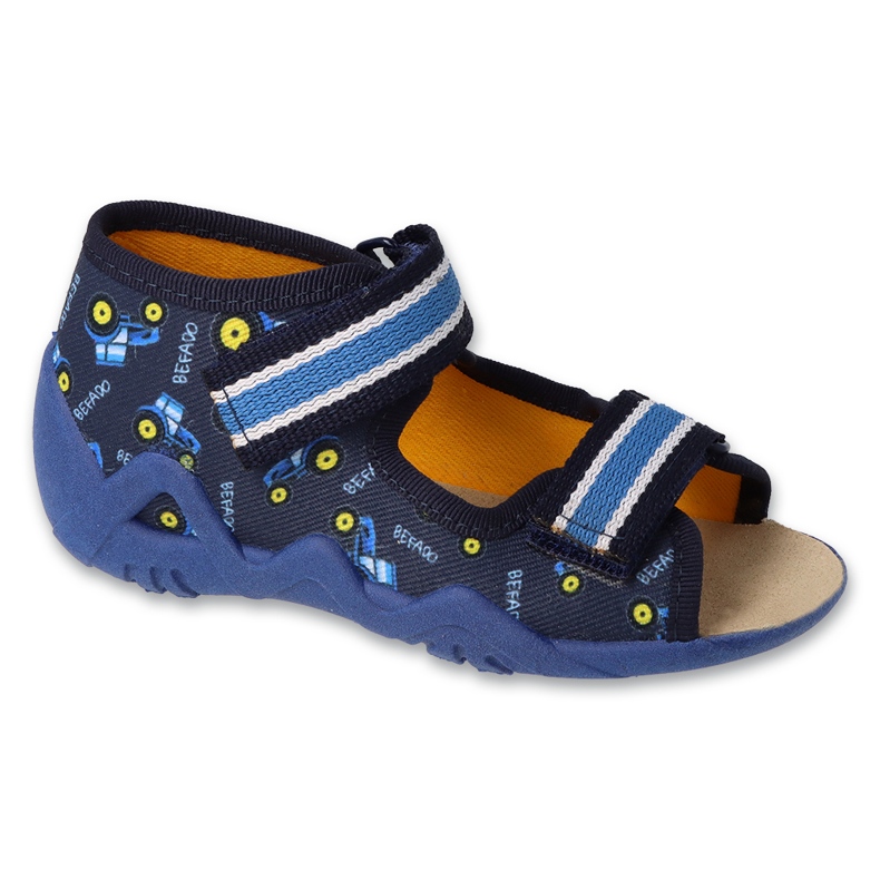 Befado gelbe Kinderschuhe 350P039 blau