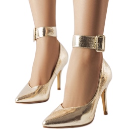 Goldmetallische Janin-Heels golden