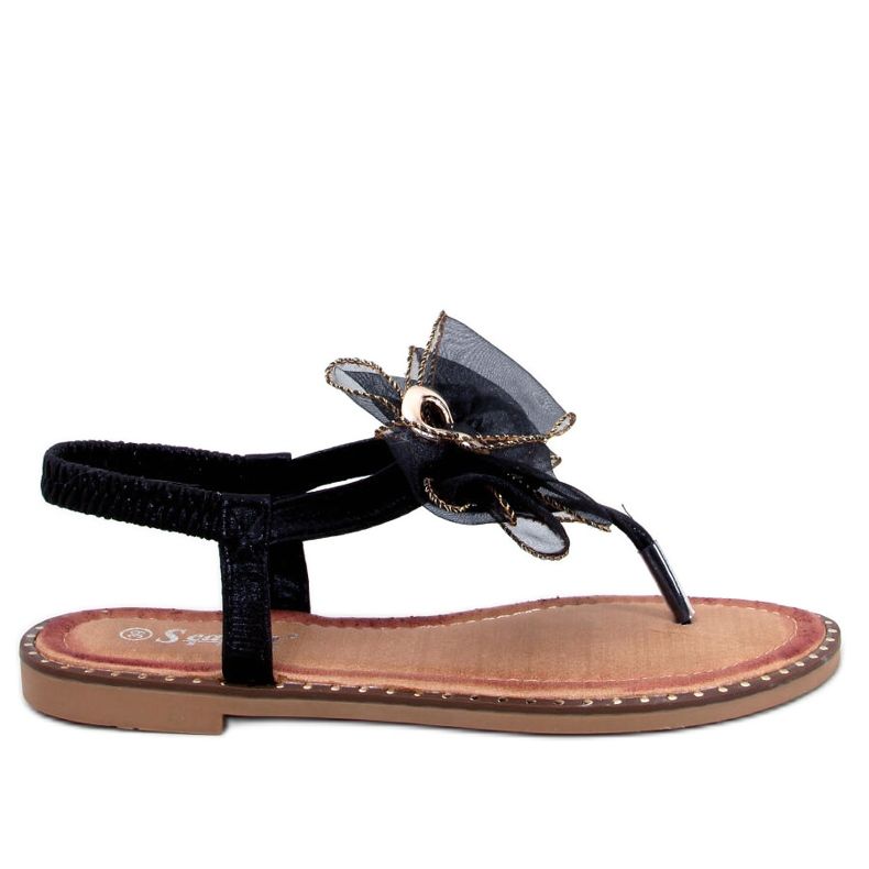 Seastar Farina Schwarze Flip-Flops mit Schleife