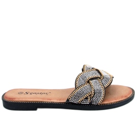 PA1 Magali Schwarze Zirkonia-Schieber