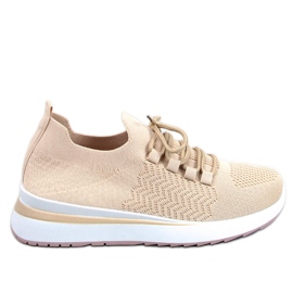 PA1 Barthel Beige Sockensportschuhe