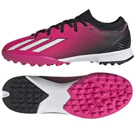 Adidas X Speedportal.3 Tf Jr GZ2465 Fußballschuhe rosa rosen und purpur