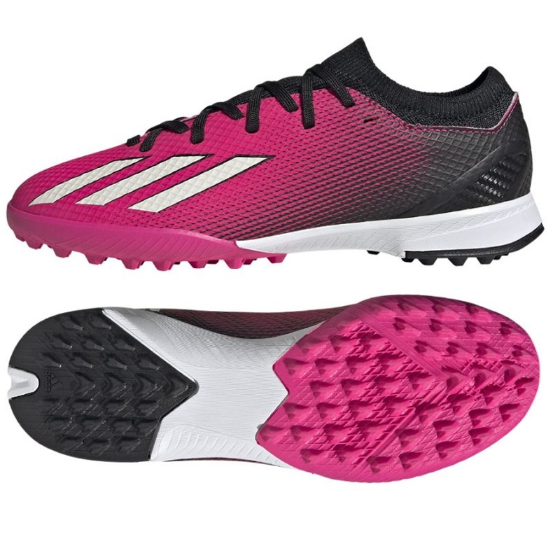 Adidas X Speedportal.3 Tf Jr GZ2465 Fußballschuhe rosa rosen und purpur