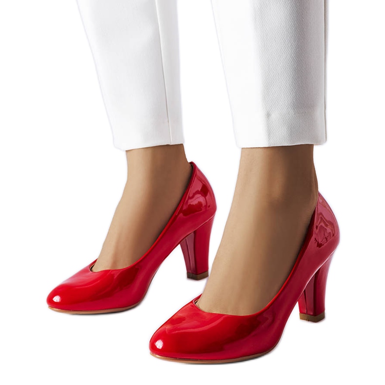 Rote Lackpumps von Burkett