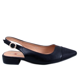 Seastar Ballerinas mit offenem Absatz von Sanaz Black schwarz