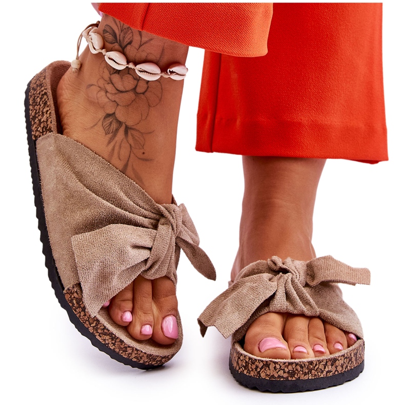 PS1 Wendy dunkelbeige Korkhausschuhe