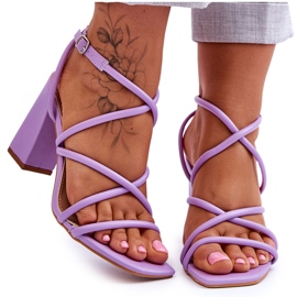 Klassische Sandaletten mit hohem Absatz Lila Lucetta violett