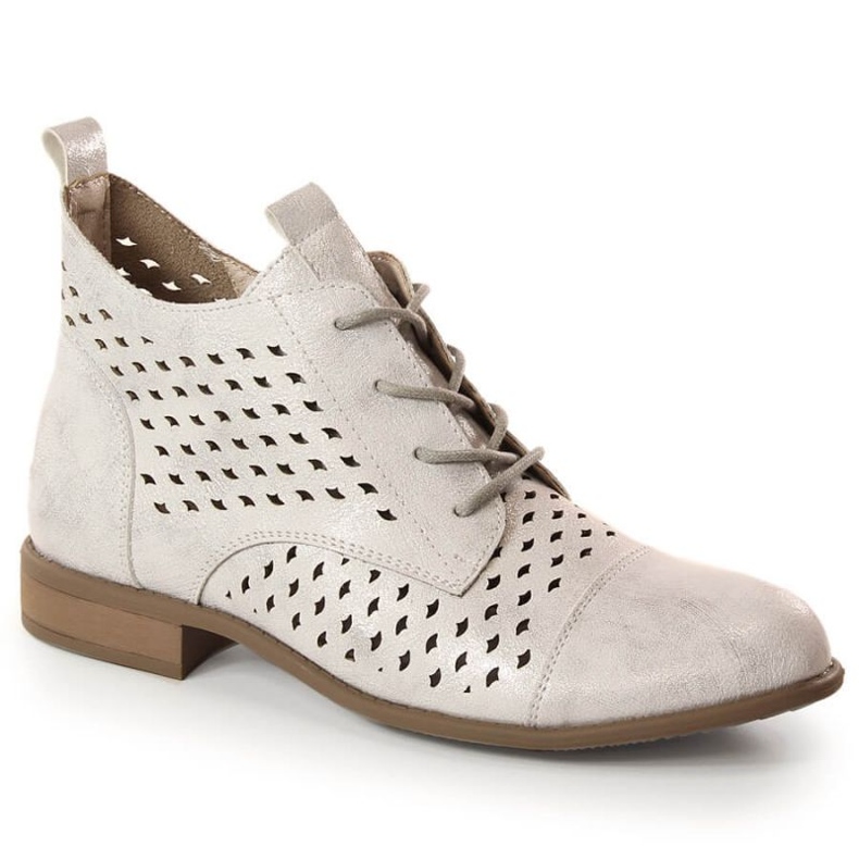 Durchbrochene Springstiefel Jezzi W JEZ392B silber-