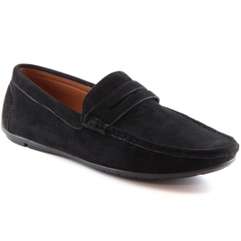 Herren-Slipper aus schwarzem Wildleder McKeylor 2259
