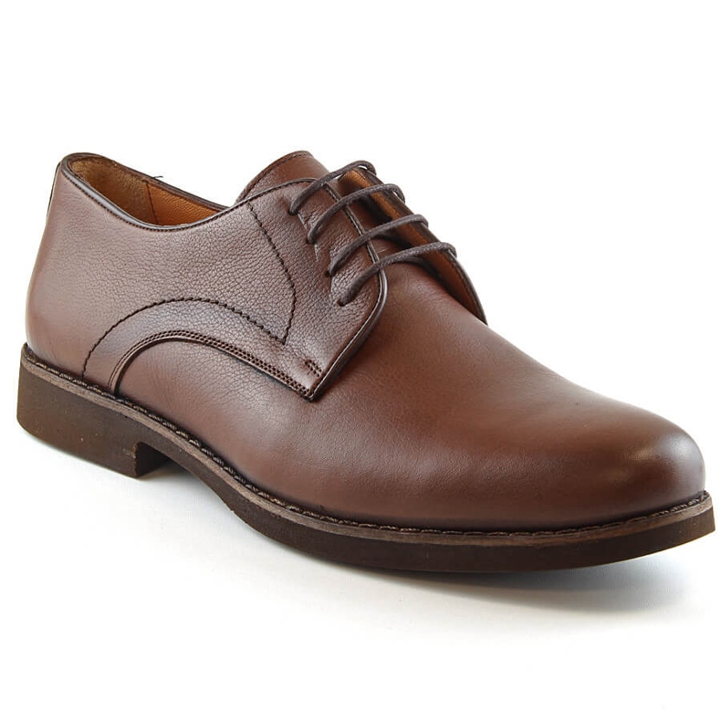 Herrenschnürschuhe aus braunem Leder T.Sokolski W21-903