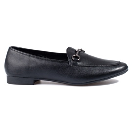 VINCEZA schwarze Damenloafer