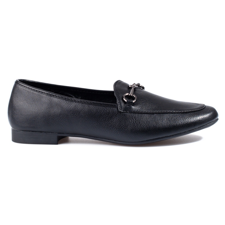 VINCEZA schwarze Damenloafer
