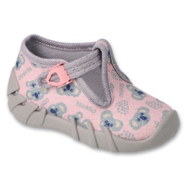 Befado Kinderschuhe 110P474 rosa grau