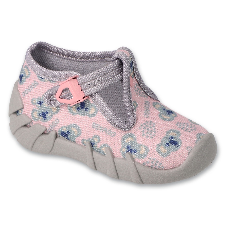 Befado Kinderschuhe 110P474 rosa grau