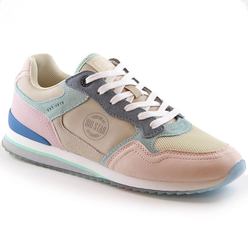 Sportschuhe aus Leder für Damen Sneakers Big Star LL274347 mehrfarbig