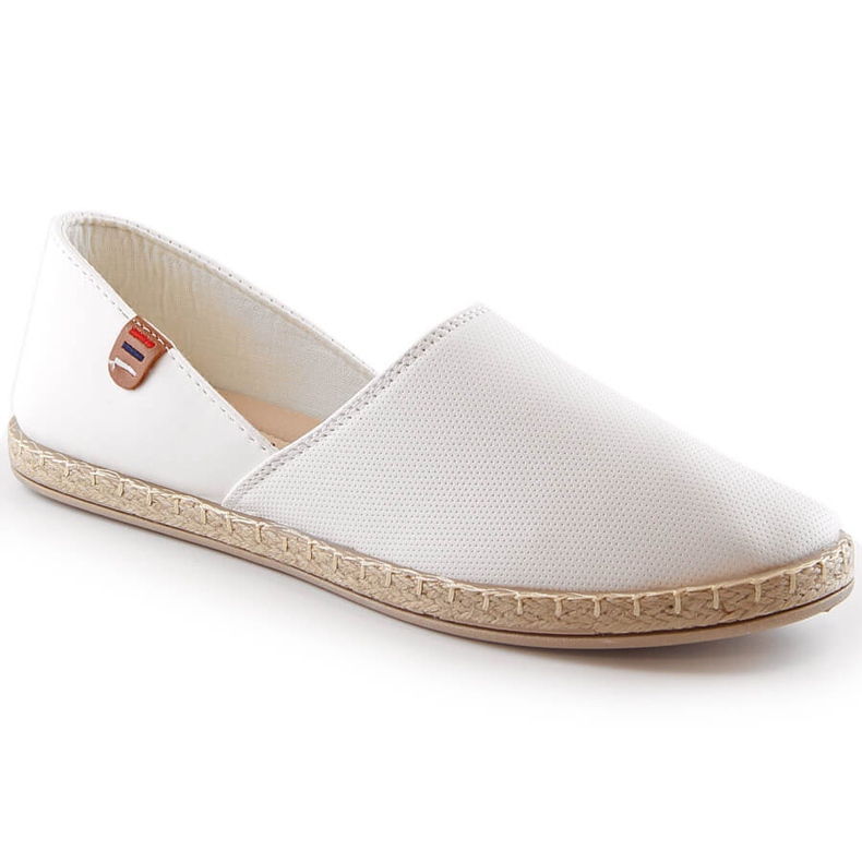 Weiße Damen-Espadrilles zum Hineinschlüpfen Vinceza 34591