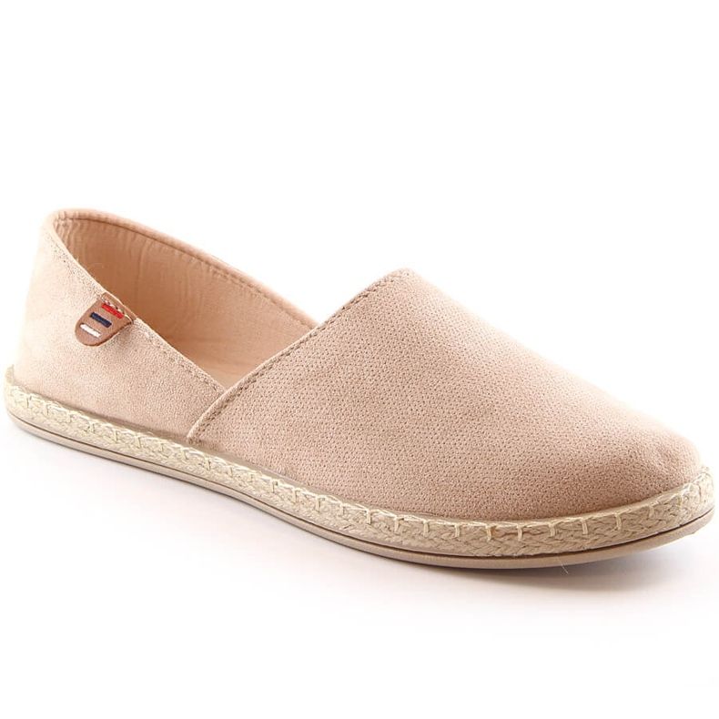 Damen-Espadrilles aus beigefarbenem Wildleder Vinceza 34591