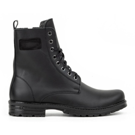 Polbut Herren-Chelsea-Stiefel aus polnischem Militärleder 2118S, schwarz