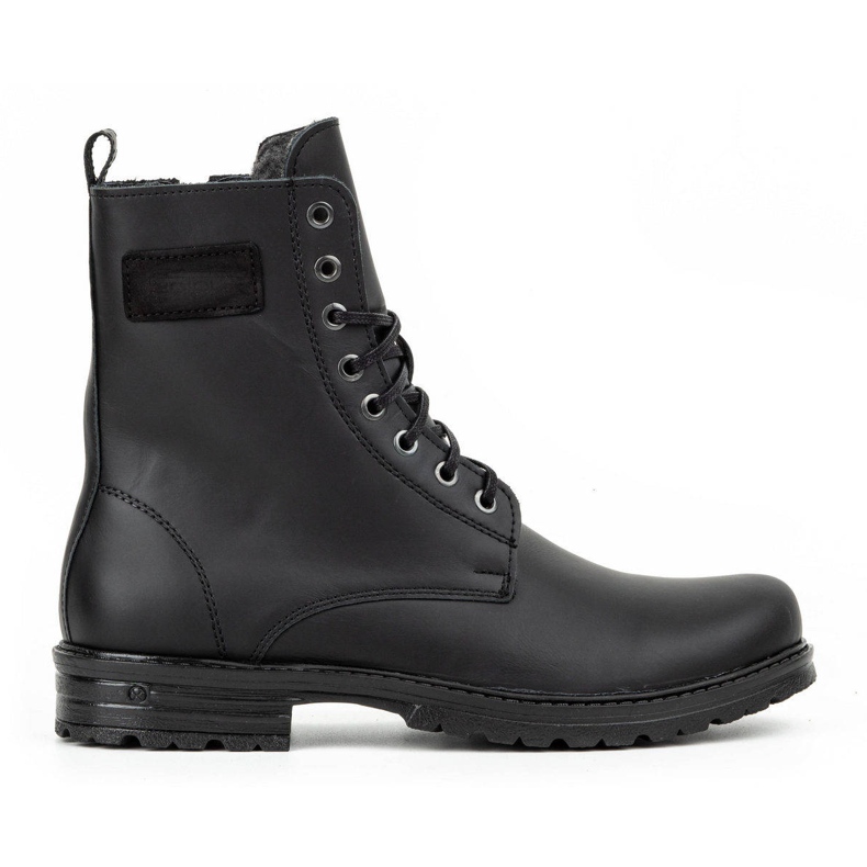 Polbut Herren-Chelsea-Stiefel aus polnischem Militärleder 2118S, schwarz