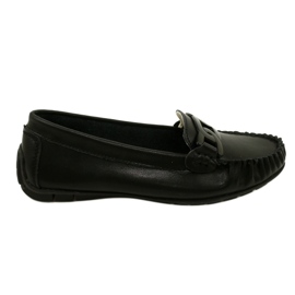 Damen-Leder-Slipper Filippo DP4547 Schwarz