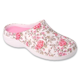 Dr.orto Befado Frauenschaumschuhe 154D104 Weißrosa Blumen