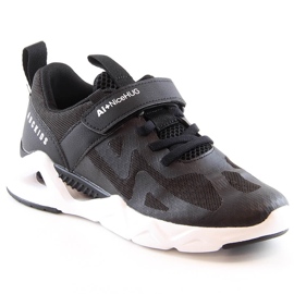 Atletico Kinder Sportschuhe mit Klettverschluss schwarz AbcKids B022302001