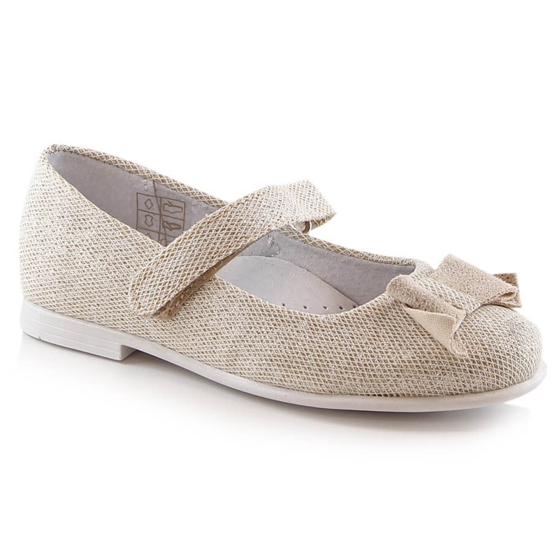 Mädchen Ballerinas glänzend mit Klettverschluss gold Kornecki 6802 golden