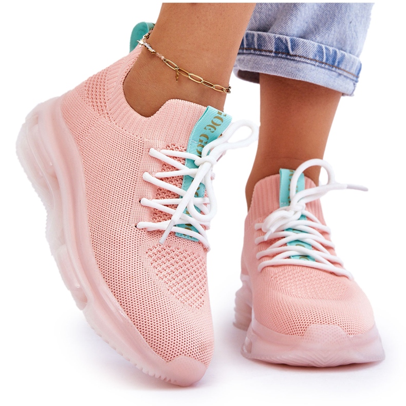 Slip-on-Sockenschuhe für Damen GOE JJ2N4081 Hellrosa