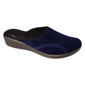 Befado Damen-PU-Hausschuhe 552D019 Marineblau
