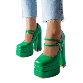 Grüne Pumps mit hohem Absatz von Chouinard
