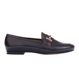Marco Shoes Goldverzierte Loafer schwarz