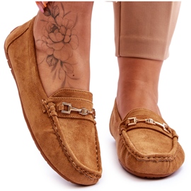 Wildlederloafer mit braunem Eleina-Ornament