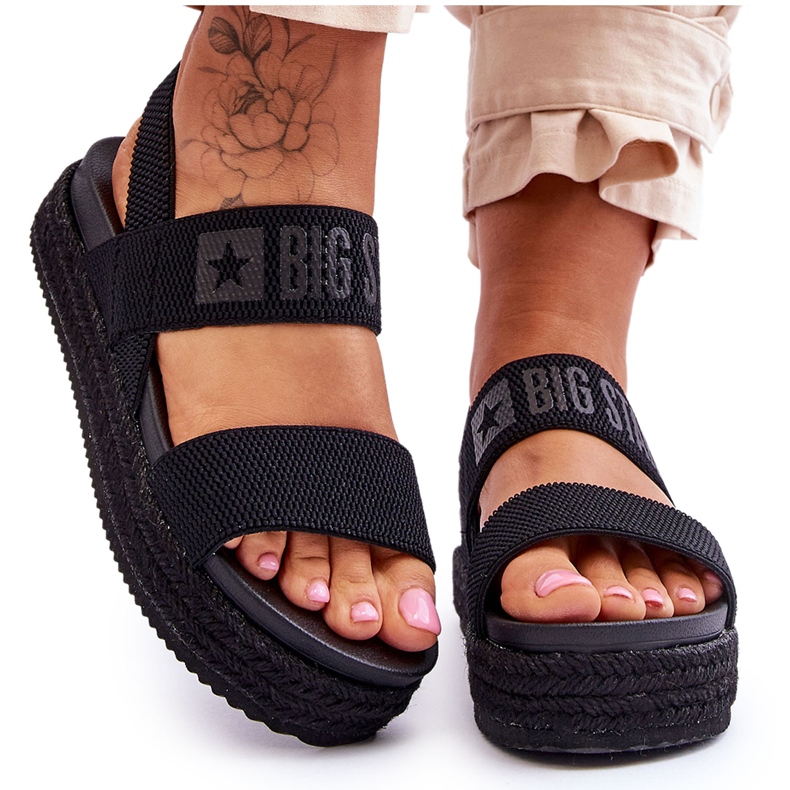 Damensandalen Big Star LL274856 Schwarz