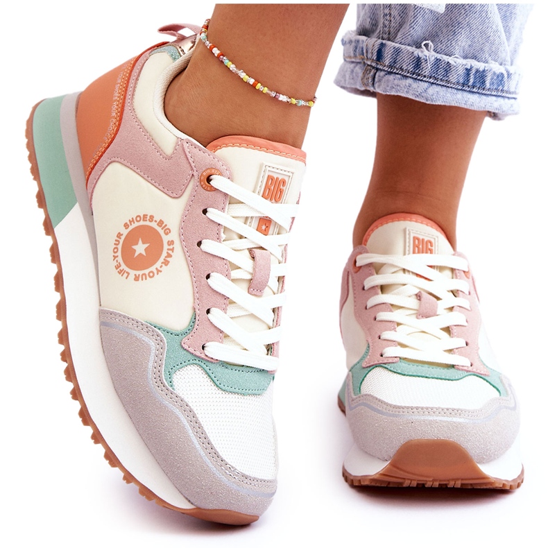 Damen Sneakers Memory Foam System Big Star LL274542 Mehrfarbig