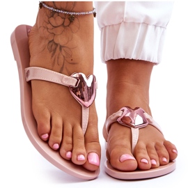 Vegane Flip-Flops für Damen ZAXY JJ285032 Nude rosa