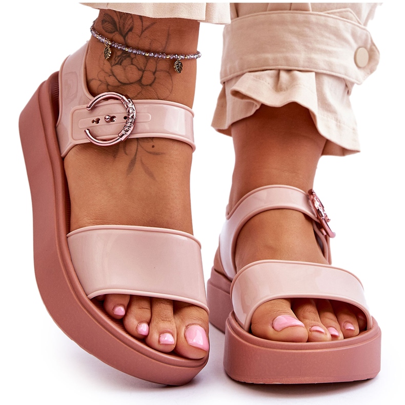 Duftende hypoallergene Sandalen ZAXY JJ285242 Nude rosa