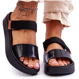 ZAXY Vegane Sandalen mit Klettverschluss HH285282 Schwarz