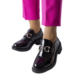 Schwarze Lackloafer von Charline