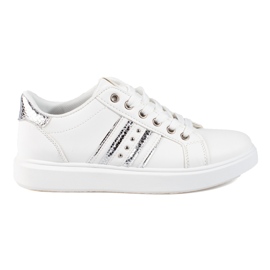 Klassische Damen Sportschuhe weiß Shelovet