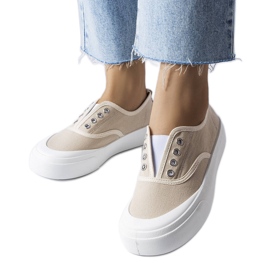 Beige Slip-on-Sneakers von Rabican