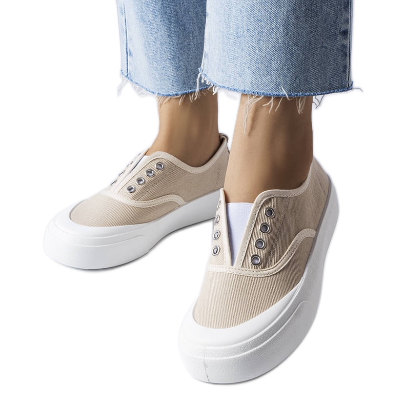 Beige Slip-on-Sneakers von Rabican