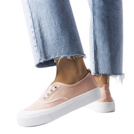 Rosa Slip-on-Sneaker von Rabican