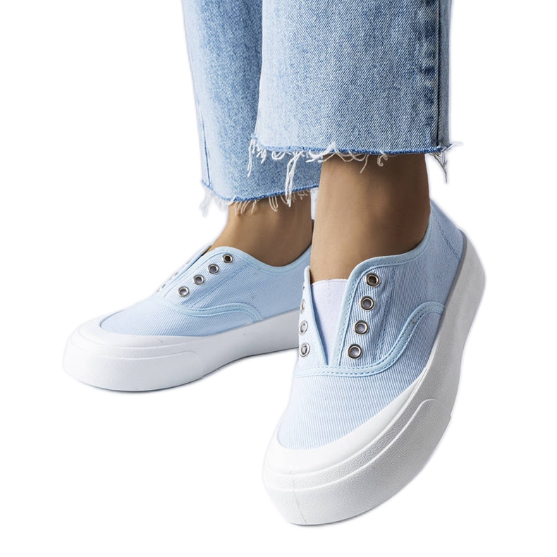 Blaue Sneaker zum Hineinschlüpfen von Rabican