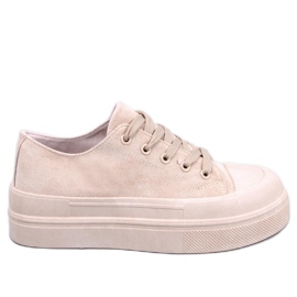 BM Curtis Beige Plateausneaker