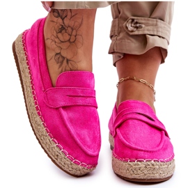 FI1 Damen Wildleder Espadrilles Fuchsia Keyla rosa