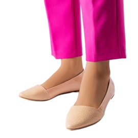 Beige elegante Ballerinas von Riel