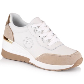 Mehrfarbige Sportschuhe aus Leder für Damen Filippo DP4660
