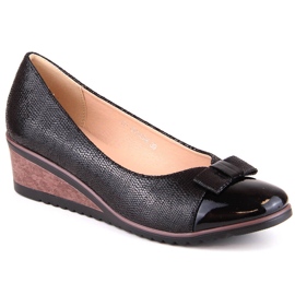 Schwarze Keilpumps für Damen Potocki SZ12062